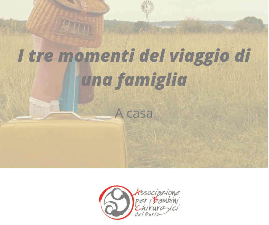 I tre momenti del viaggio di una famiglia: a casa