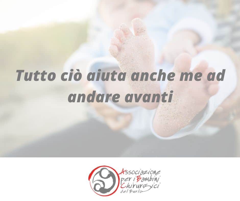 Tutto ciò aiuta anche me ad andare avanti
