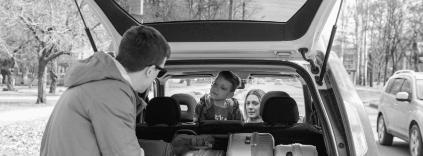 Samuele e la famiglia in viaggio verso Trieste per operarsi